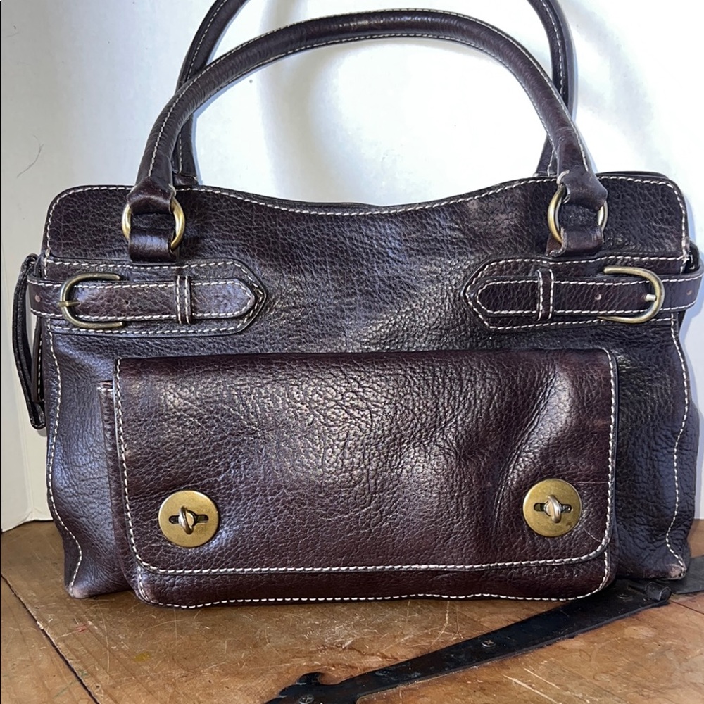 Vintage Sondra Roberts Pebbled Leather Handbag